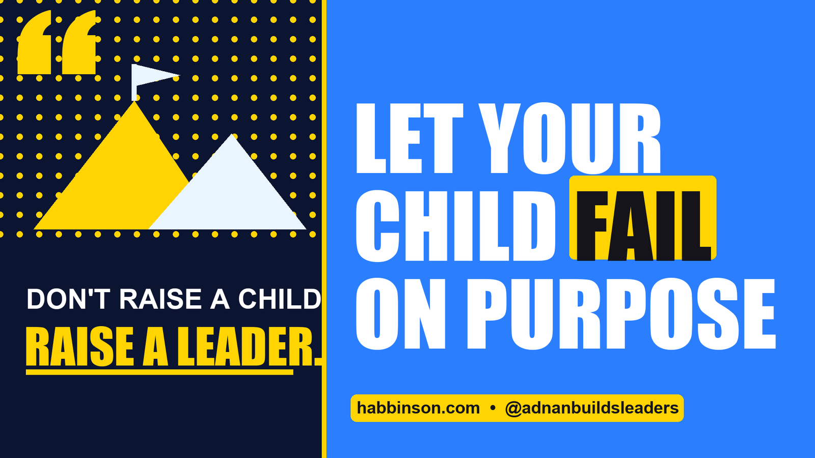 why you should let your child fail