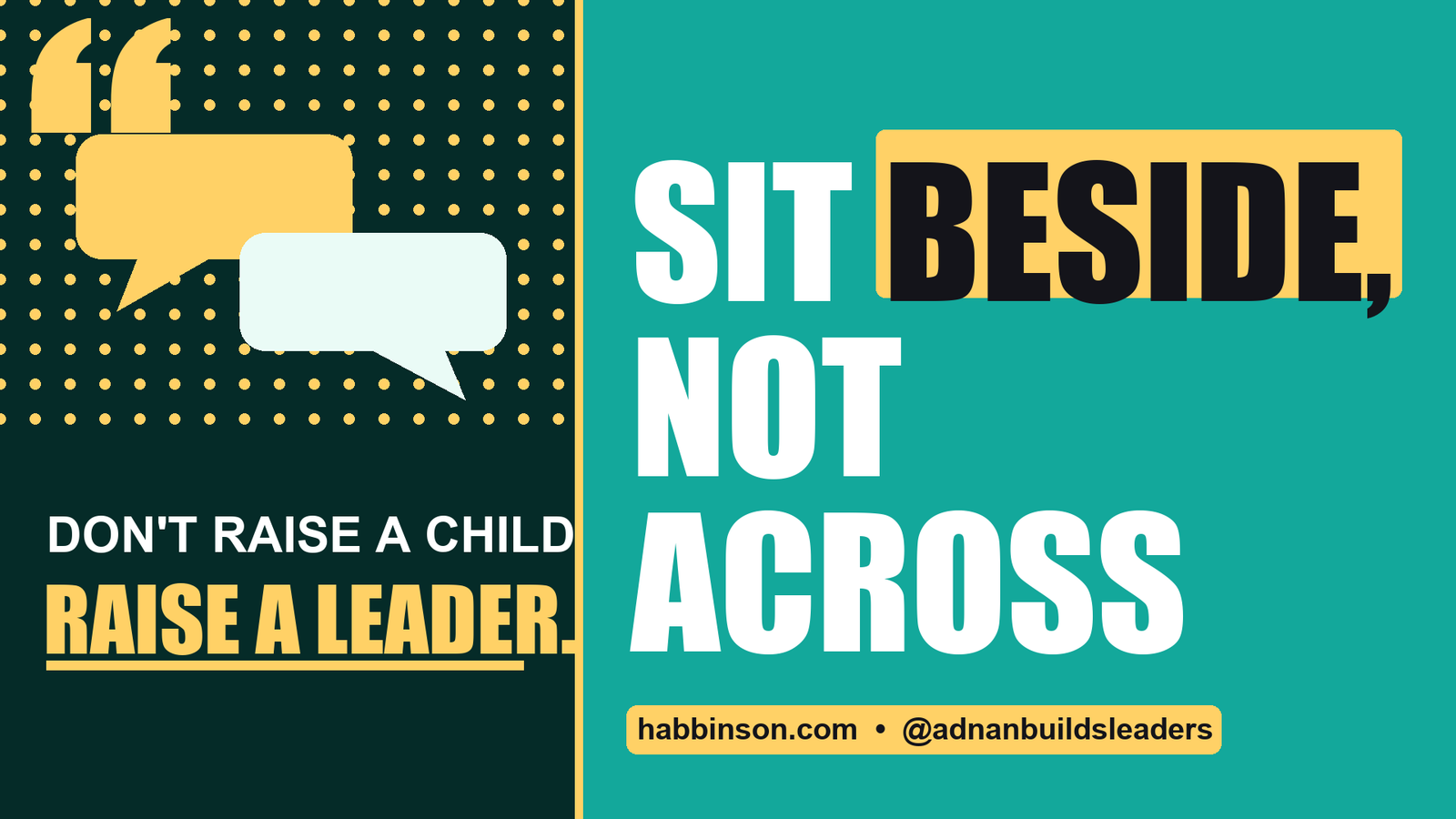 get your child to open up - Sit Beside, Not Across | Habbinson parenting tips