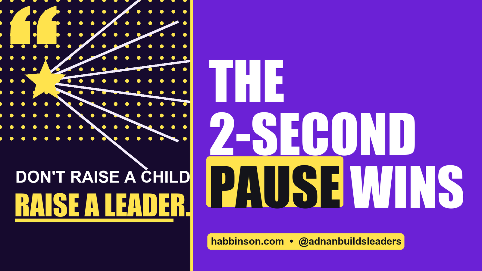 speak with confidence - The 2-Second Pause Wins | Habbinson parenting tips