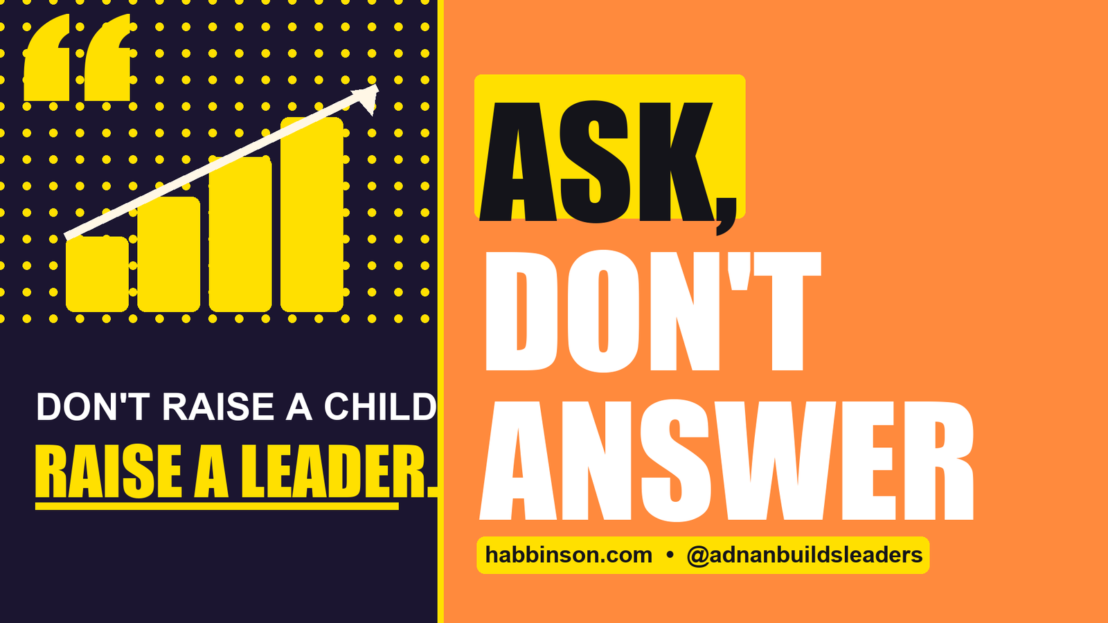 problem-solving skills - Ask, Don't Answer | Habbinson parenting tips
