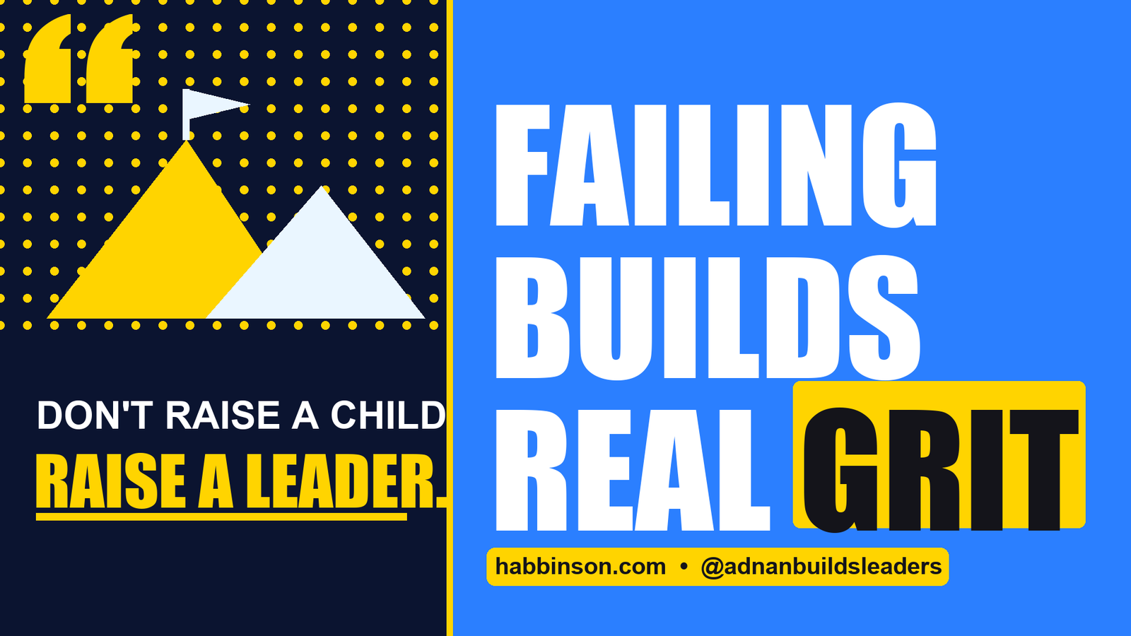 let your child fail - Failing Builds Real Grit | Habbinson parenting tips